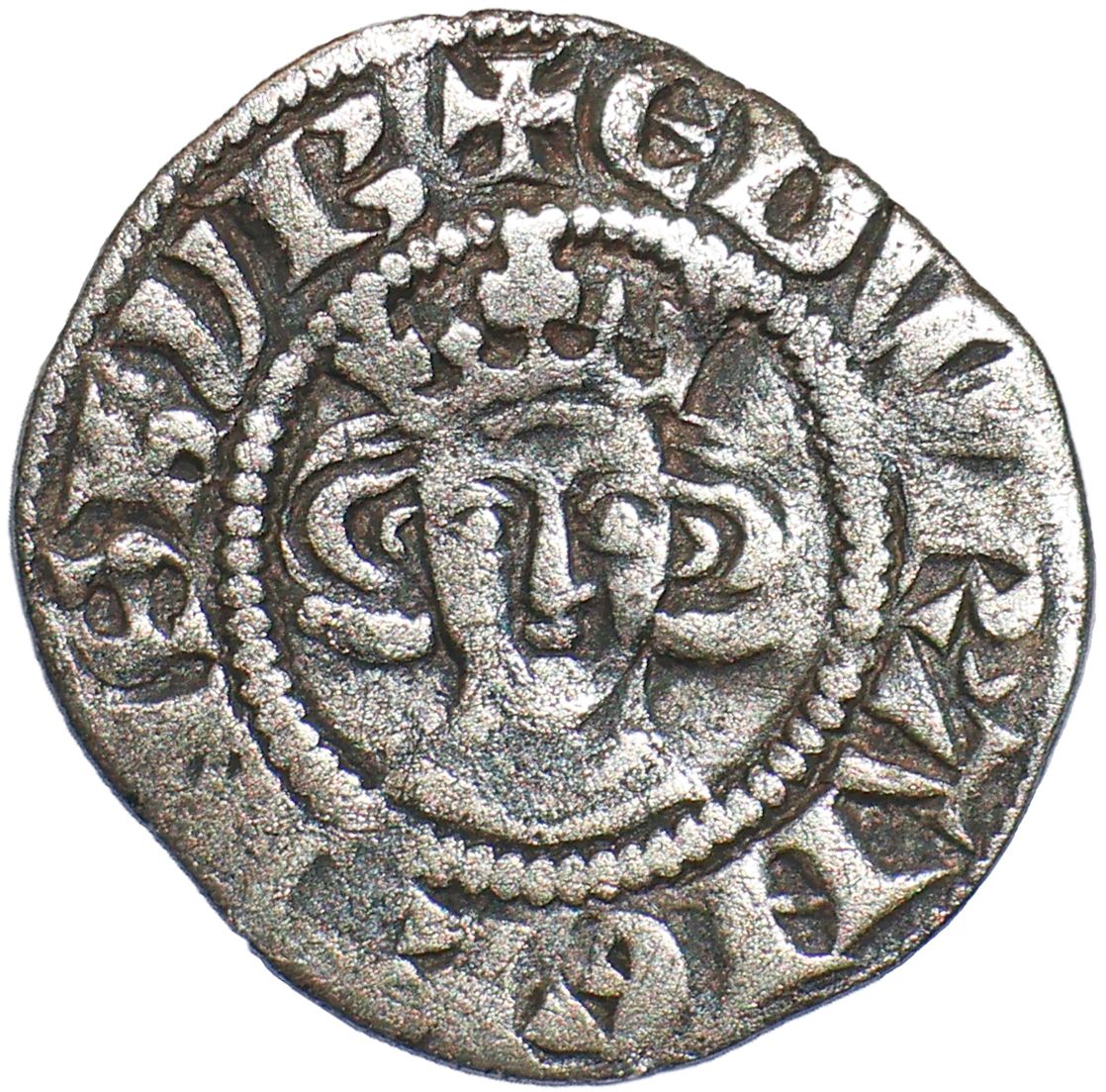 ½ Penny - Edward I London; class 3b obverse