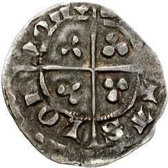 ½ Penny - Edward III 2nd coinage