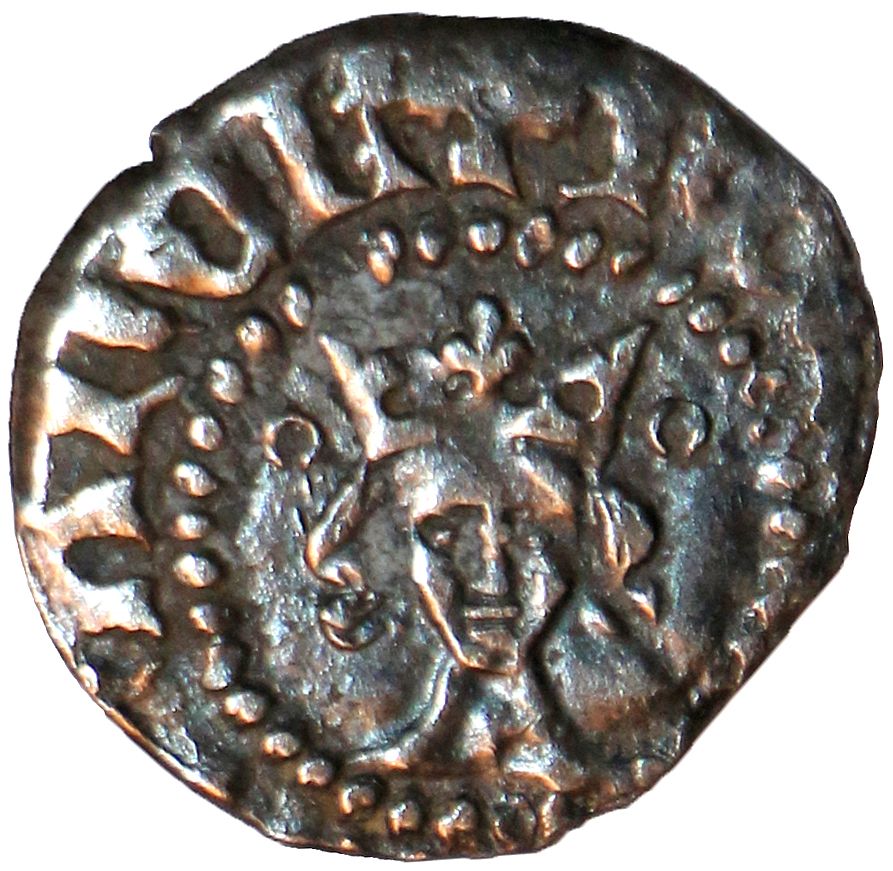 ½ Penny - Henry V Type C obverse