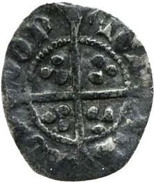 ½ Penny - Henry VI 1st reign; Cross-pellet issue