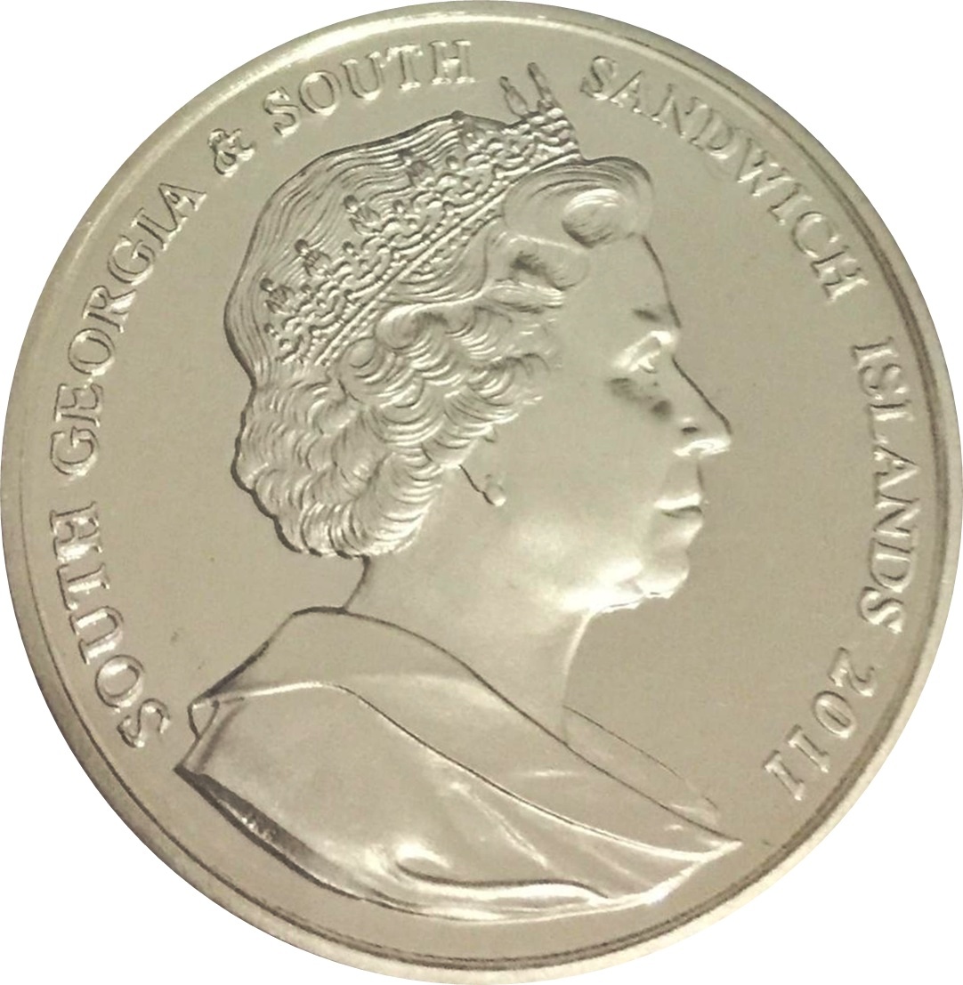South Georgia and the South Sandwich Islands 2 Pounds - Elizabeth II Royal Wedding - Silver obverse