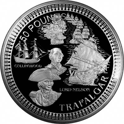 Alderney 50 Pounds - Elizabeth II Trafalgar
