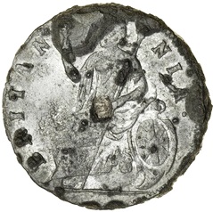 ½ Penny - William and Mary draped busts