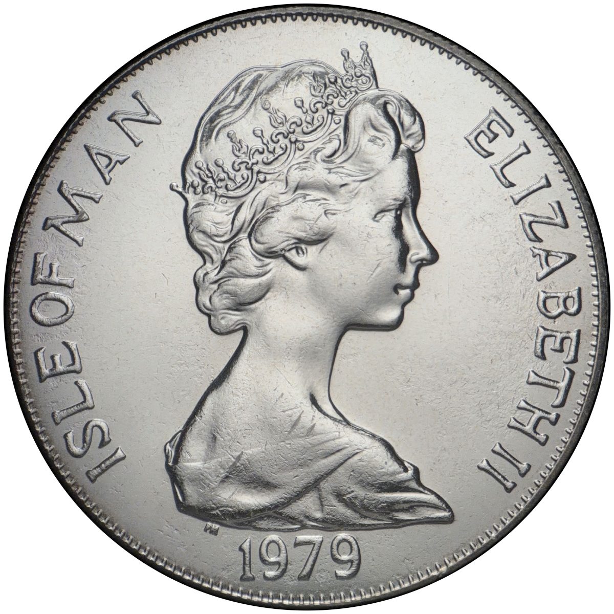 Isle of Man 1 Crown - Elizabeth II Tynwald - Sir William Hillary obverse