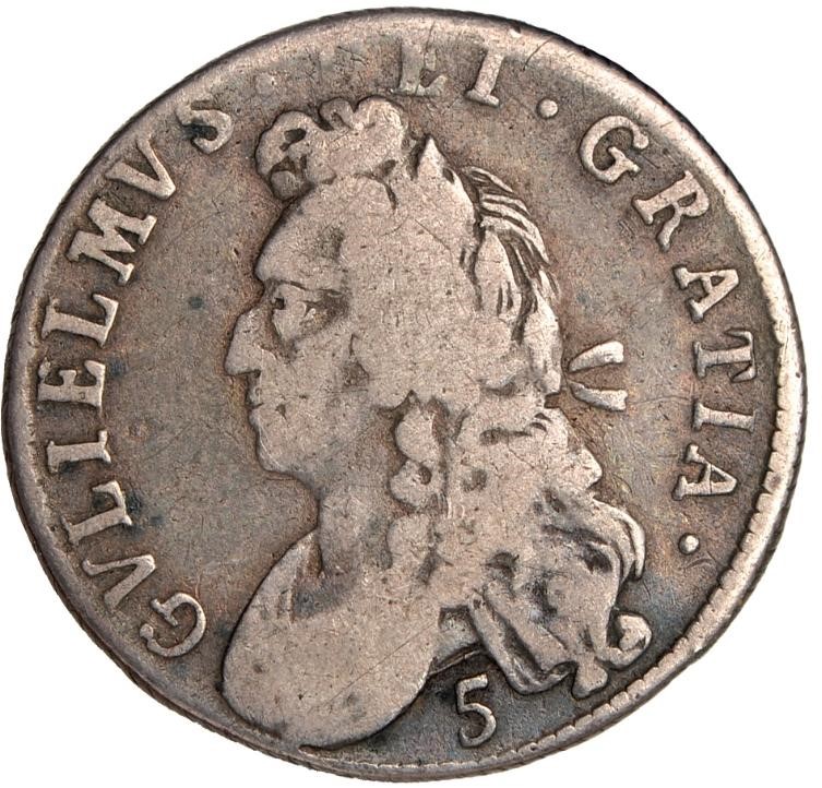 Scotland 5 Shillings - William II obverse