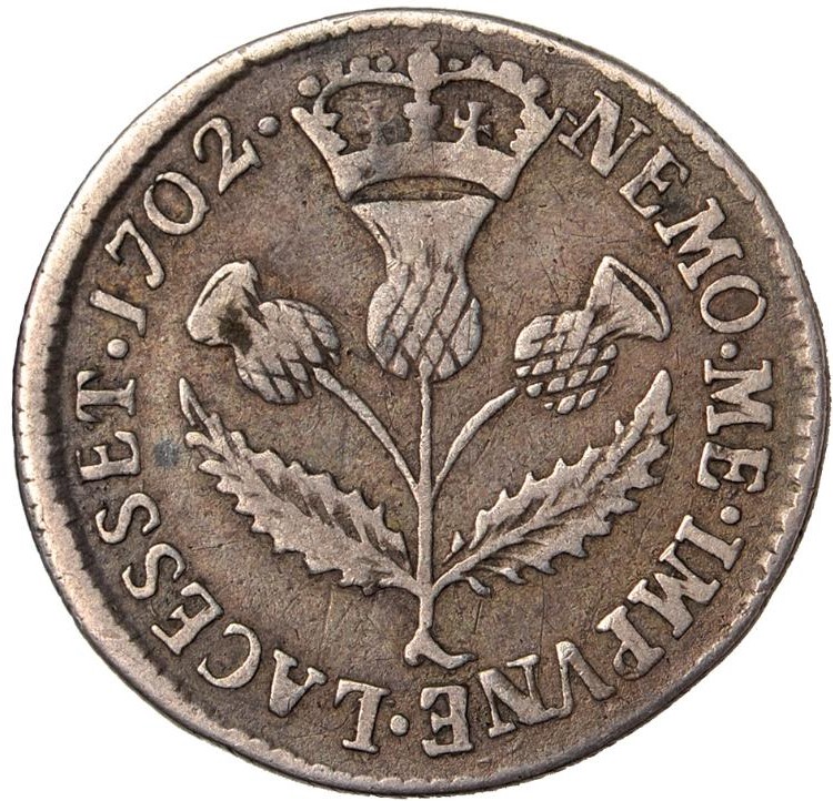 Scotland 5 Shillings - William II reverse