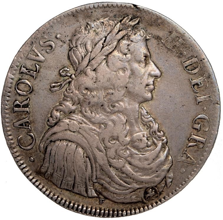 Scotland 4 Merks - Charles II 1st Coinage, Type III obverse