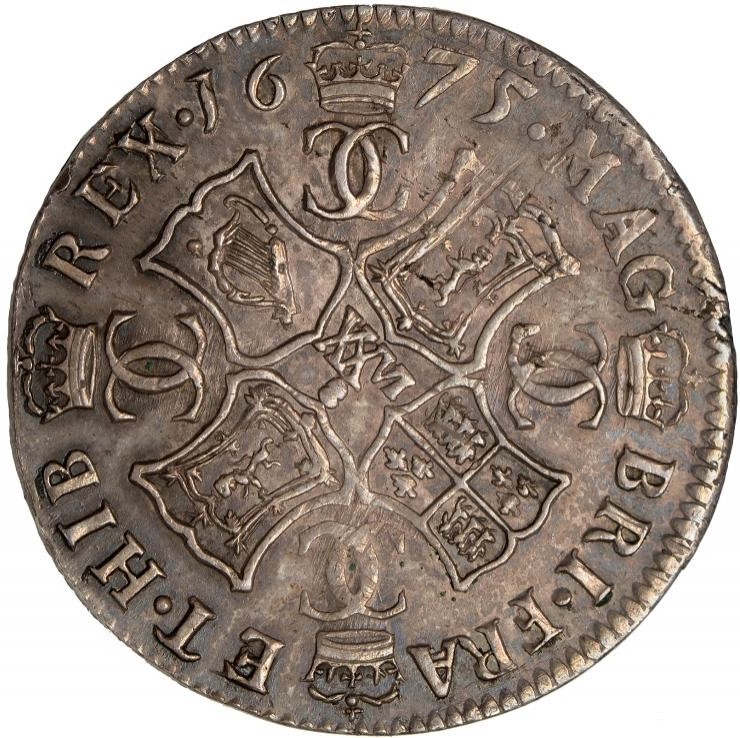 Scotland 2 Merks - Charles II 1st Coinage, Type III