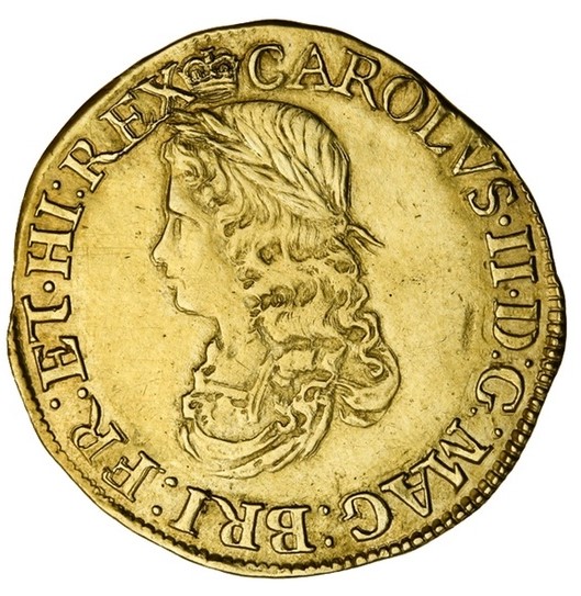 Double Crown - Charles II 1st Issue obverse