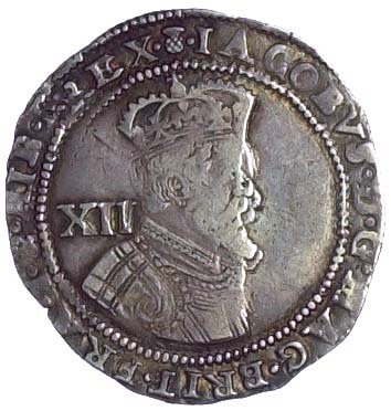 Scotland 12 Shillings - James VI 10th Coinage obverse