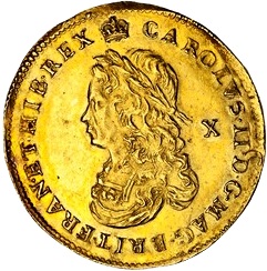 Double Crown - Charles II 2nd Issue obverse