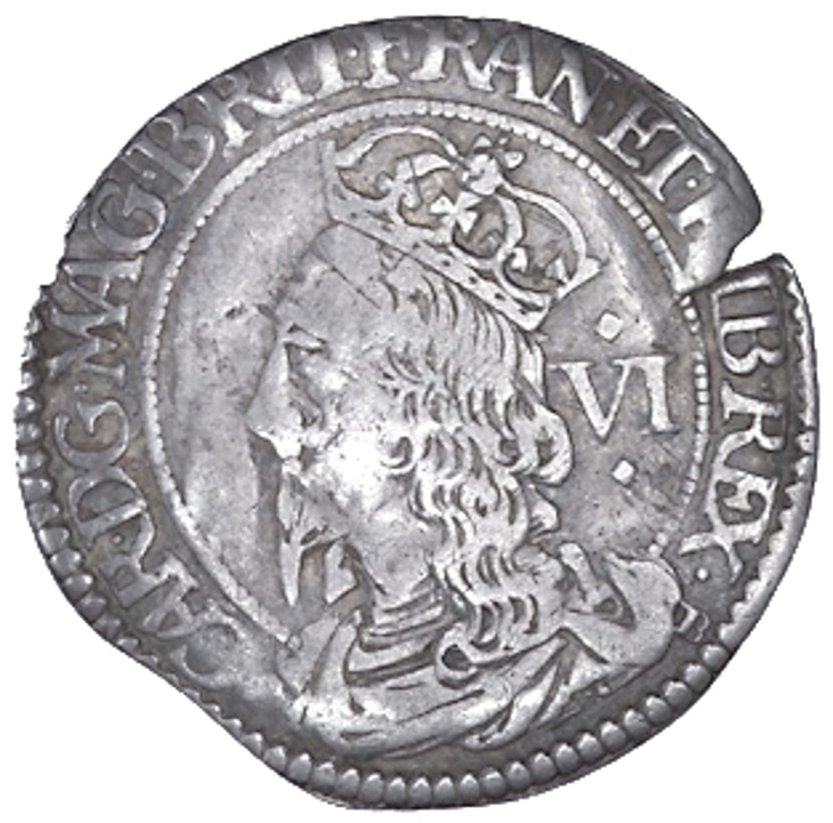Scotland 6 Shillings - Charles I 3rd Coinage, 3rd Issue obverse