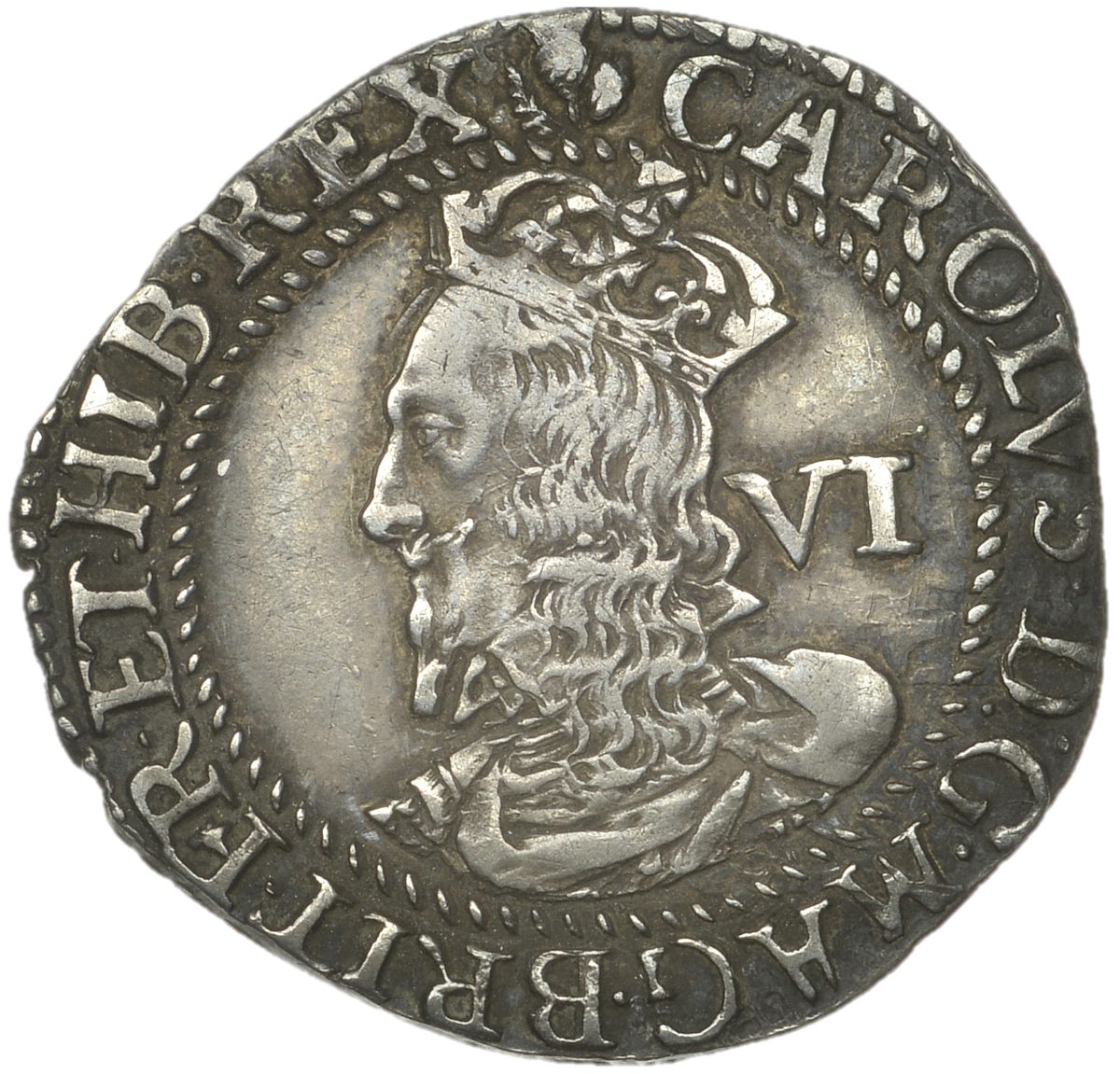 Scotland 6 Shillings - Charles I 3rd Coinage, 4th Issue obverse