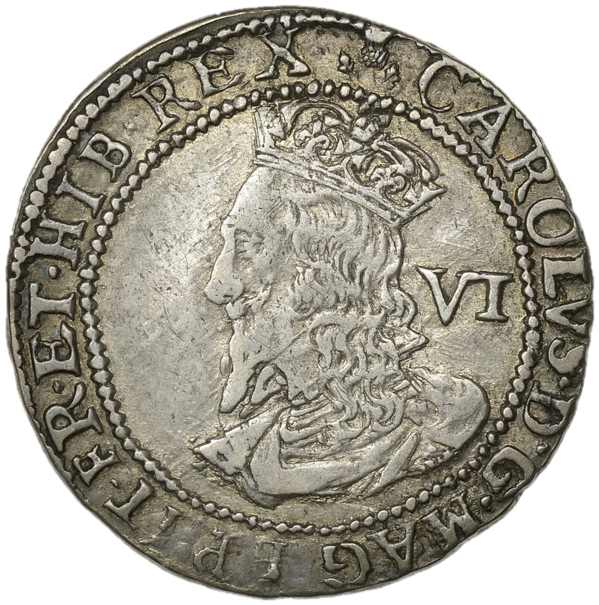 Scotland 6 Shillings - Charles I 3rd Coinage, 5th Issue obverse