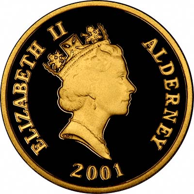 Alderney 25 Pounds - Elizabeth II Queen Elizabeth II obverse