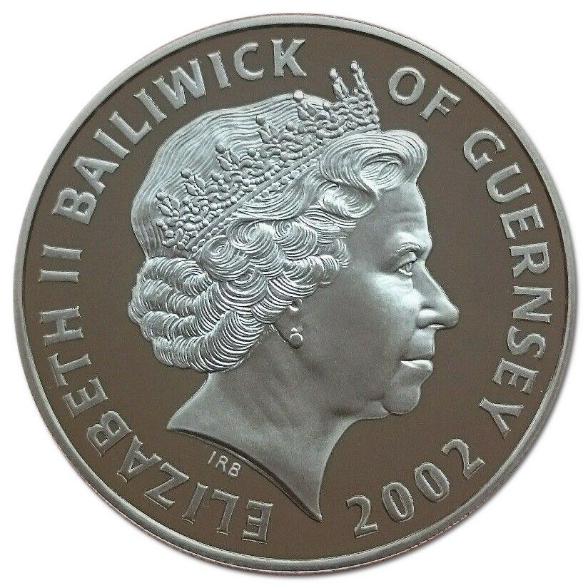 Guernsey 5 Pounds - Elizabeth II 18th Century Monarchy - Silver obverse