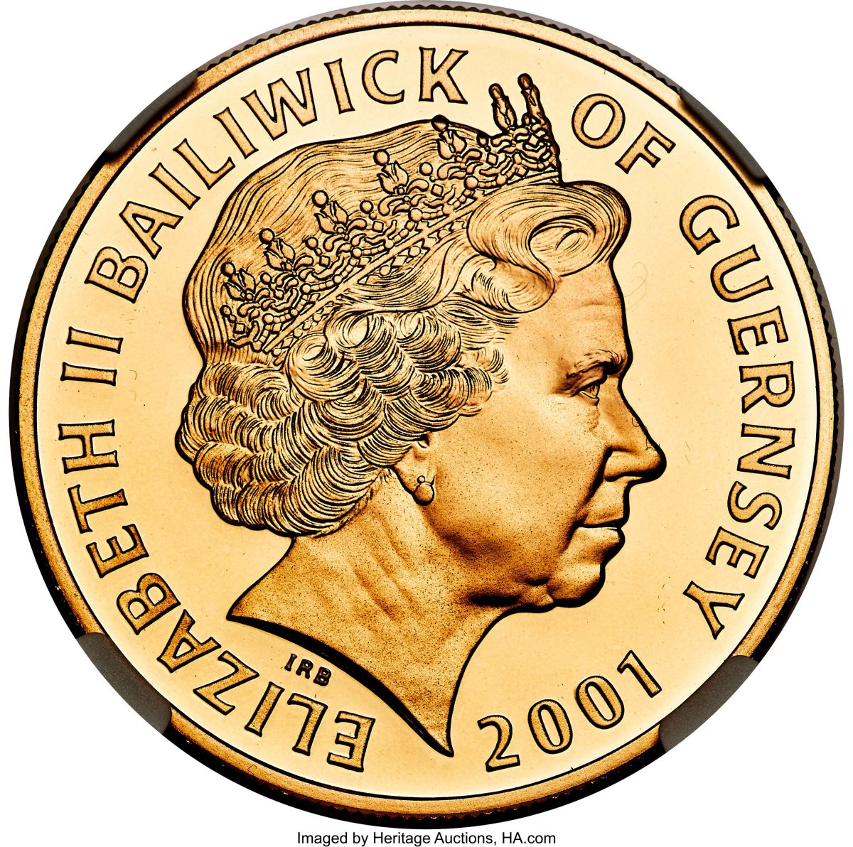 Guernsey 5 Pounds - Elizabeth II 19th Century Monarchs - Gold obverse