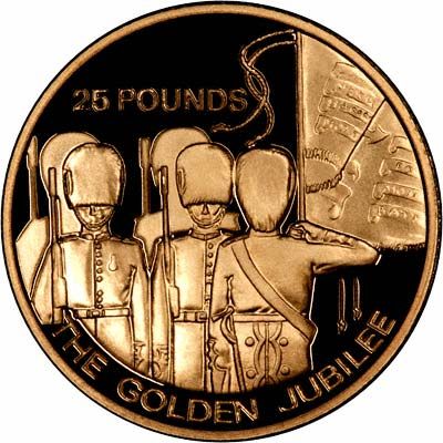 Guernsey 25 Pounds - Elizabeth II Trooping the Colour
