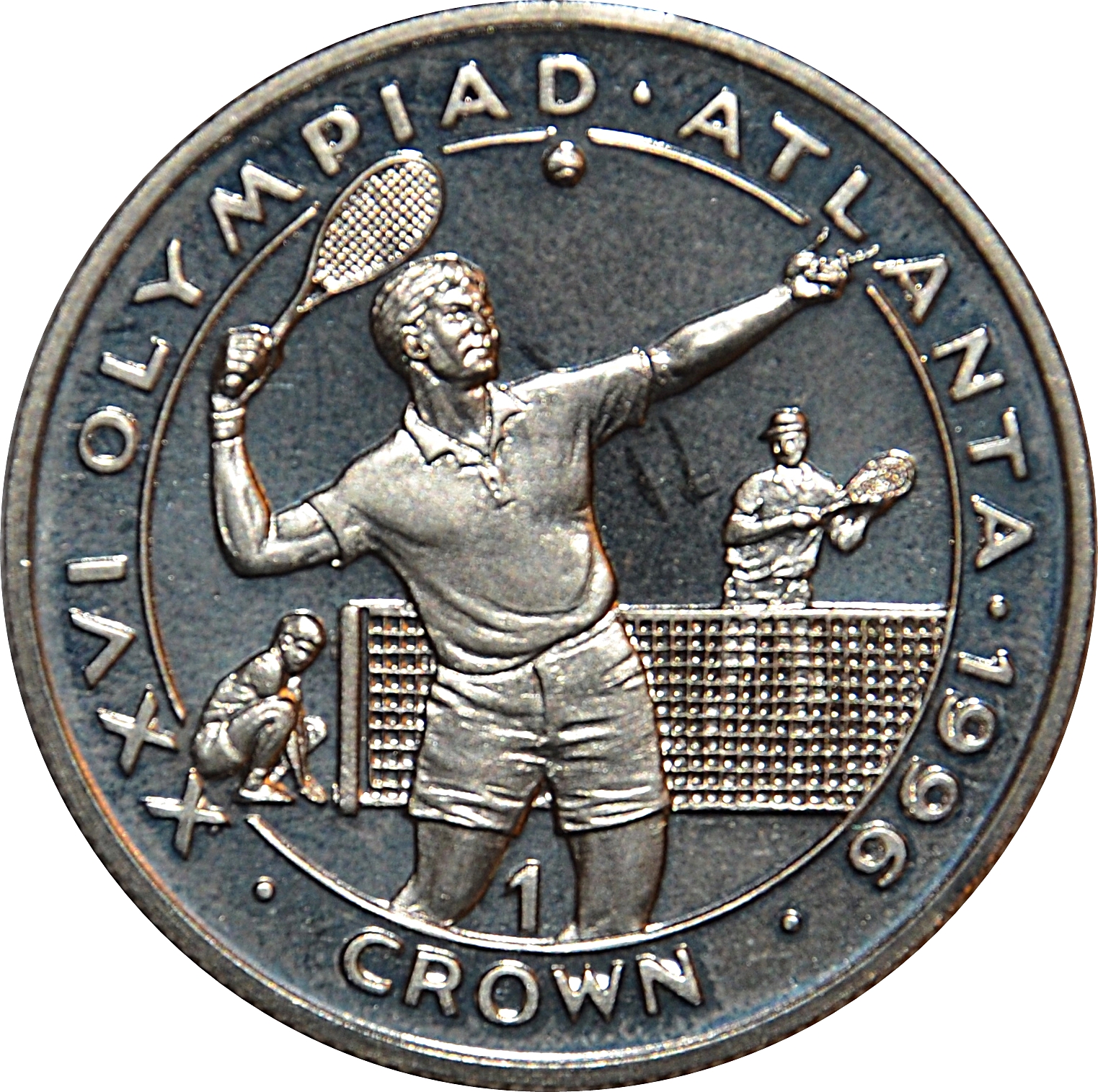 Gibraltar 1 Crown - Elizabeth II Atlanta Olympics - Tennis