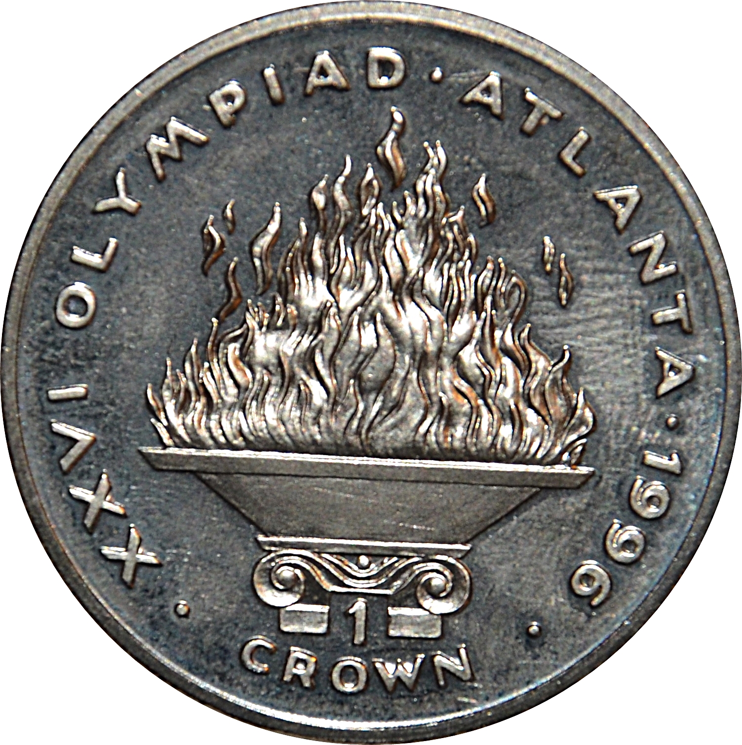 Gibraltar 1 Crown - Elizabeth II Atlanta Olympics - Flame