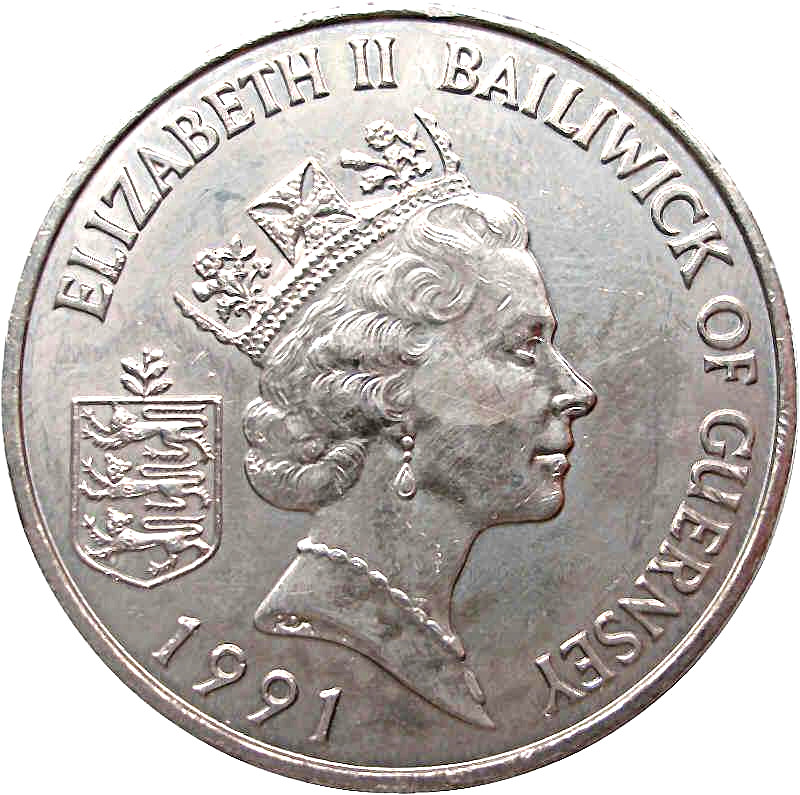 Guernsey 2 Pounds - Elizabeth II King Henry II obverse
