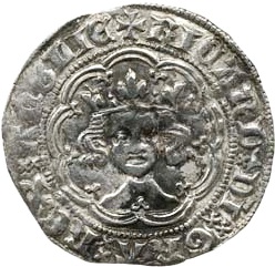 ½ Groat - Richard II type II obverse