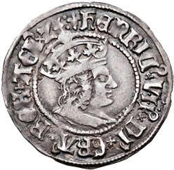 ½ Groat - Henry VII Profile bust; London obverse