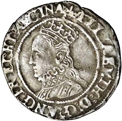 ½ Groat - Elizabeth I 3rd and 4th issues obverse