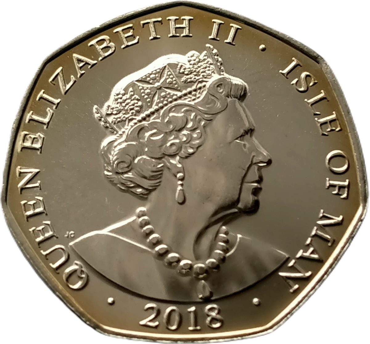 Isle of Man 50 Pence - Elizabeth II Centenary of The First World War obverse