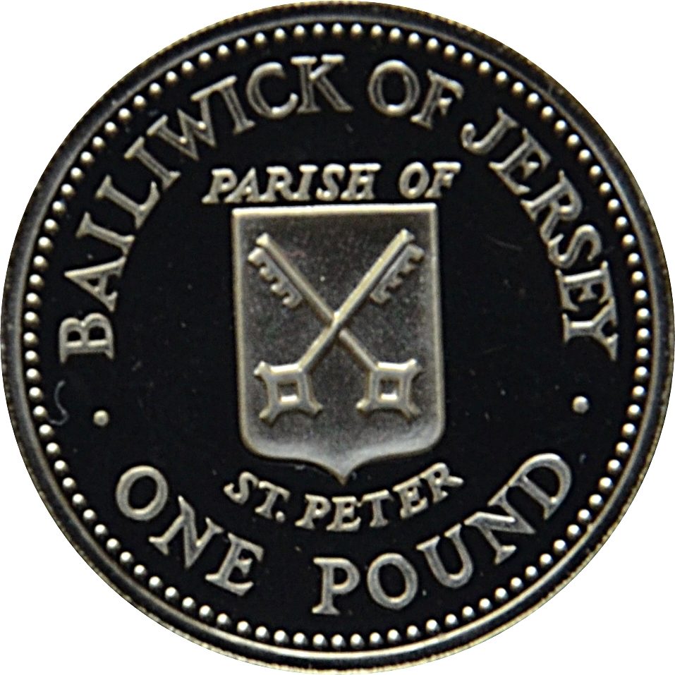 Jersey 1 Pound - Elizabeth II St. Peter; Silver Proof