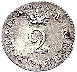 2 Pence - William and Mary incl. Maundy