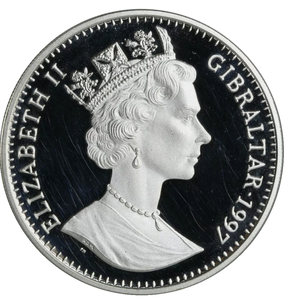 Gibraltar 1 Crown - Elizabeth II Chinese Civilisation obverse