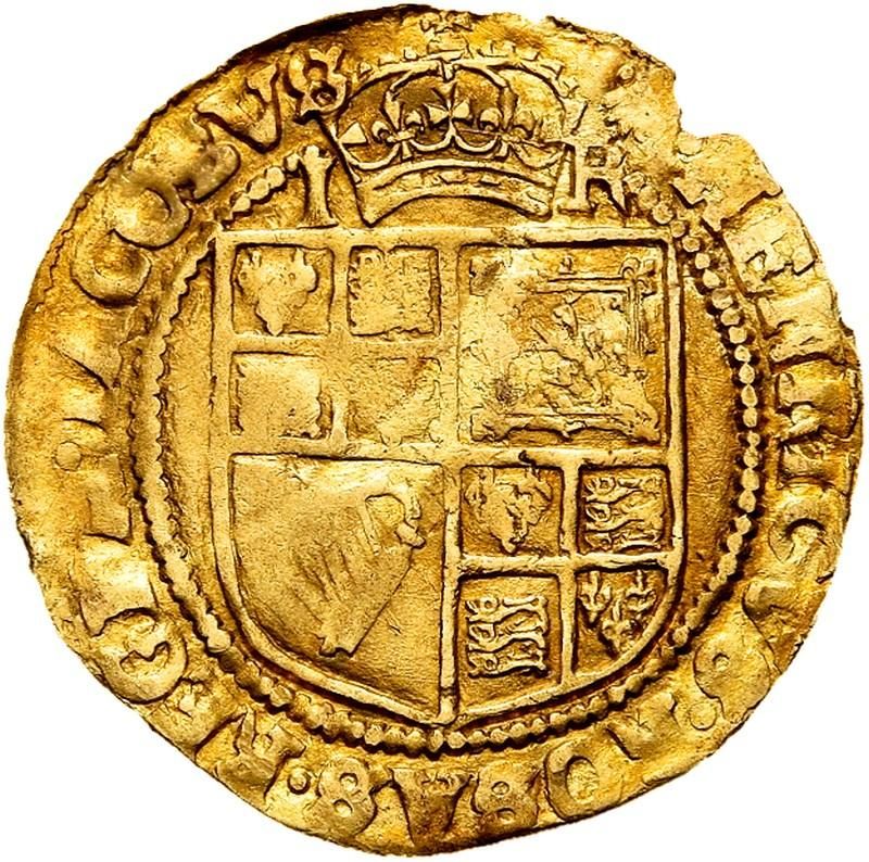 1 Crown - James I 2nd coinage; 1st bust