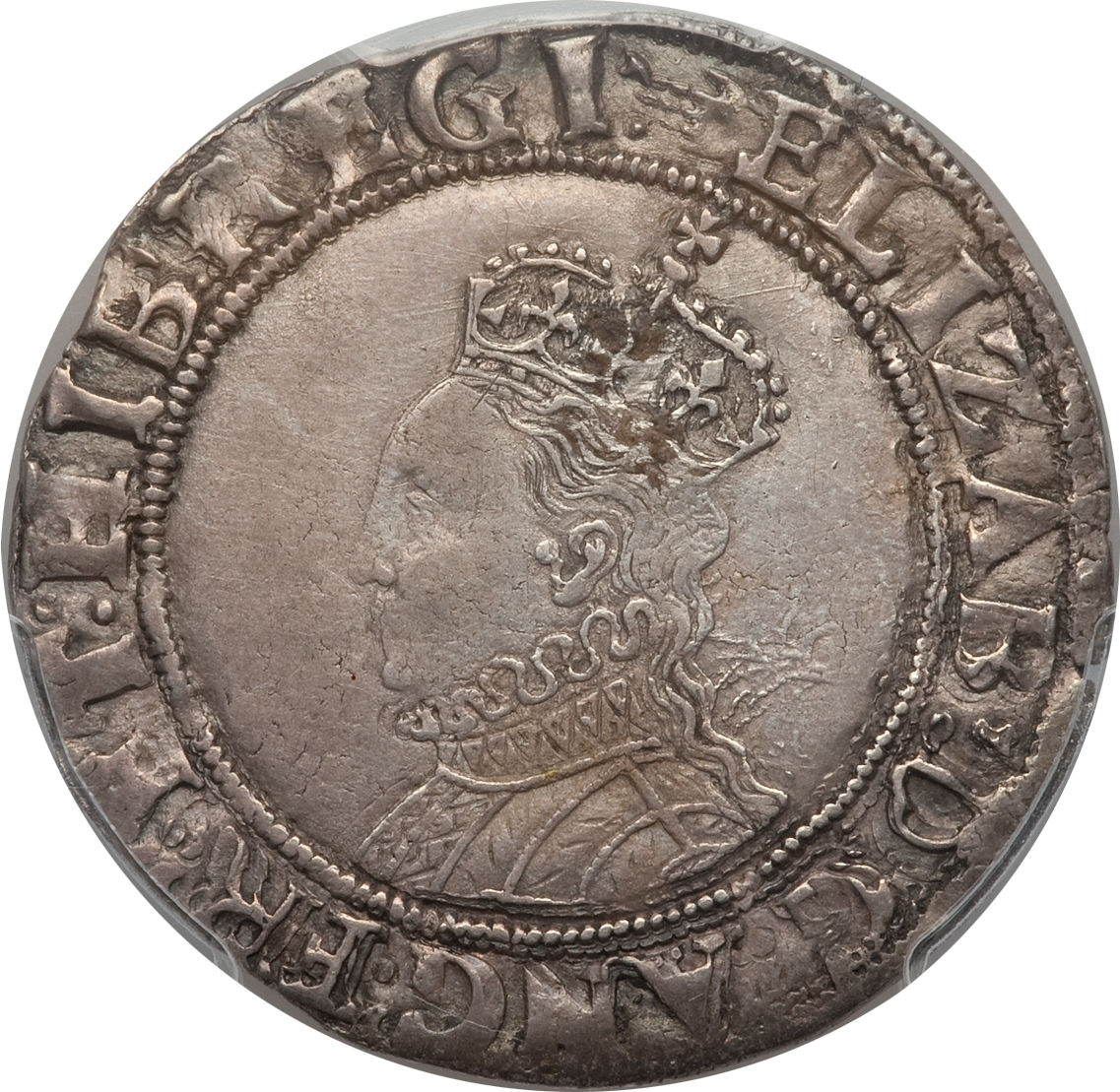 1 Shilling - Elizabeth I 6th issue obverse