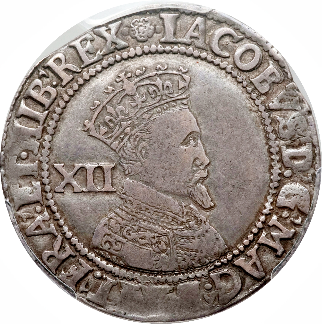1 Shilling - James I 2nd issue; 3rd bust obverse