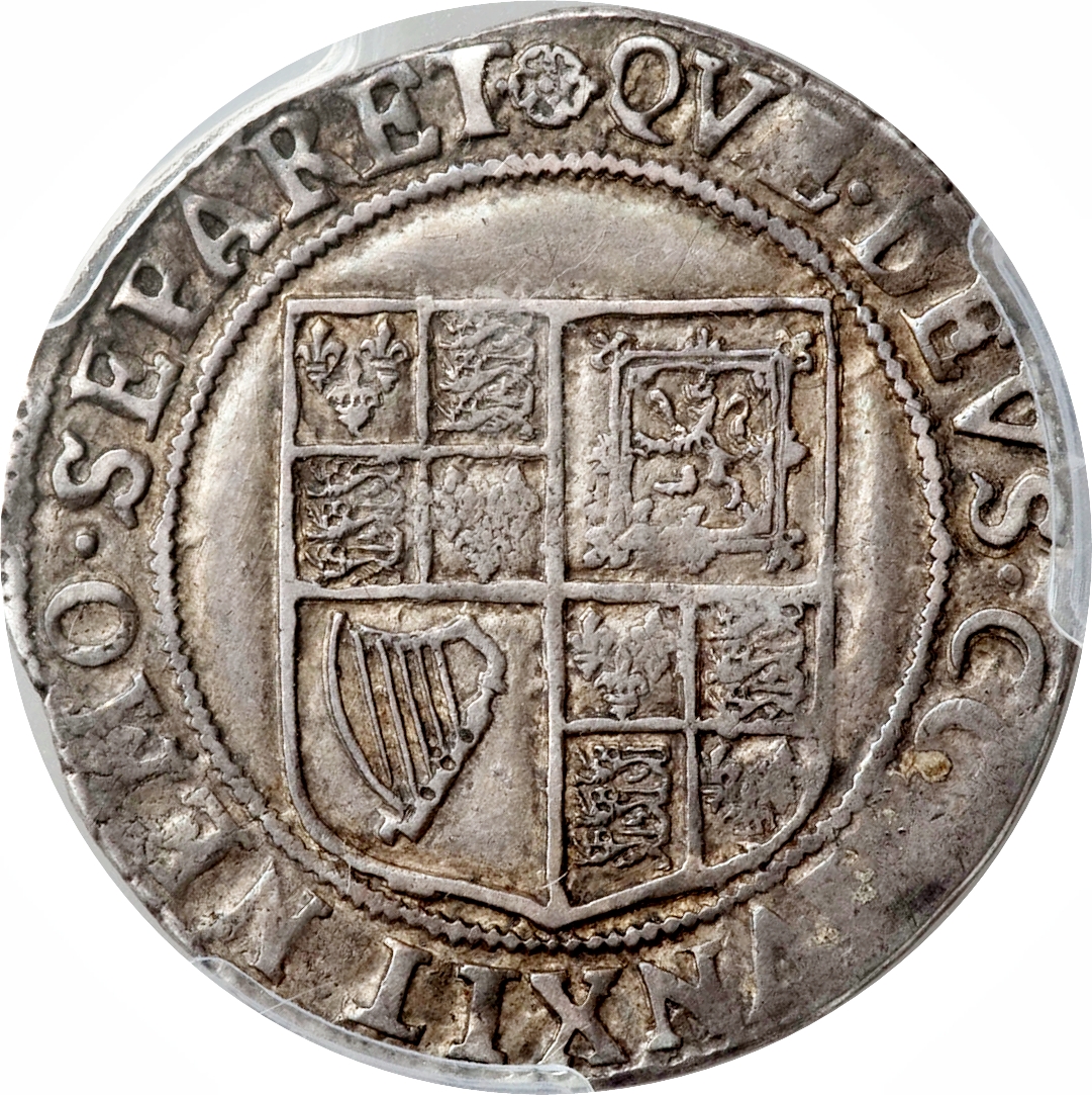 1 Shilling - James I 2nd issue; 3rd bust reverse