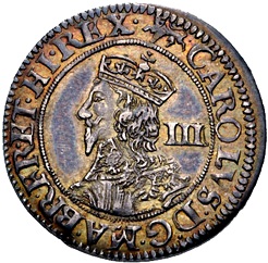 3 Pence - Charles I Provincial issues; York obverse