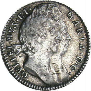 3 Pence - William and Mary 2nd busts; incl. Maundy obverse