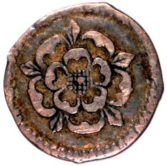 ½ Penny - James I 2nd coinage; with mintmark obverse
