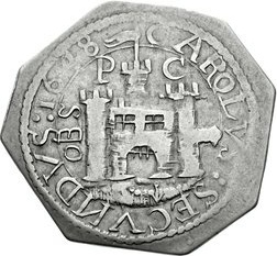 1 Shilling - Charles II Pontefract siege coinage