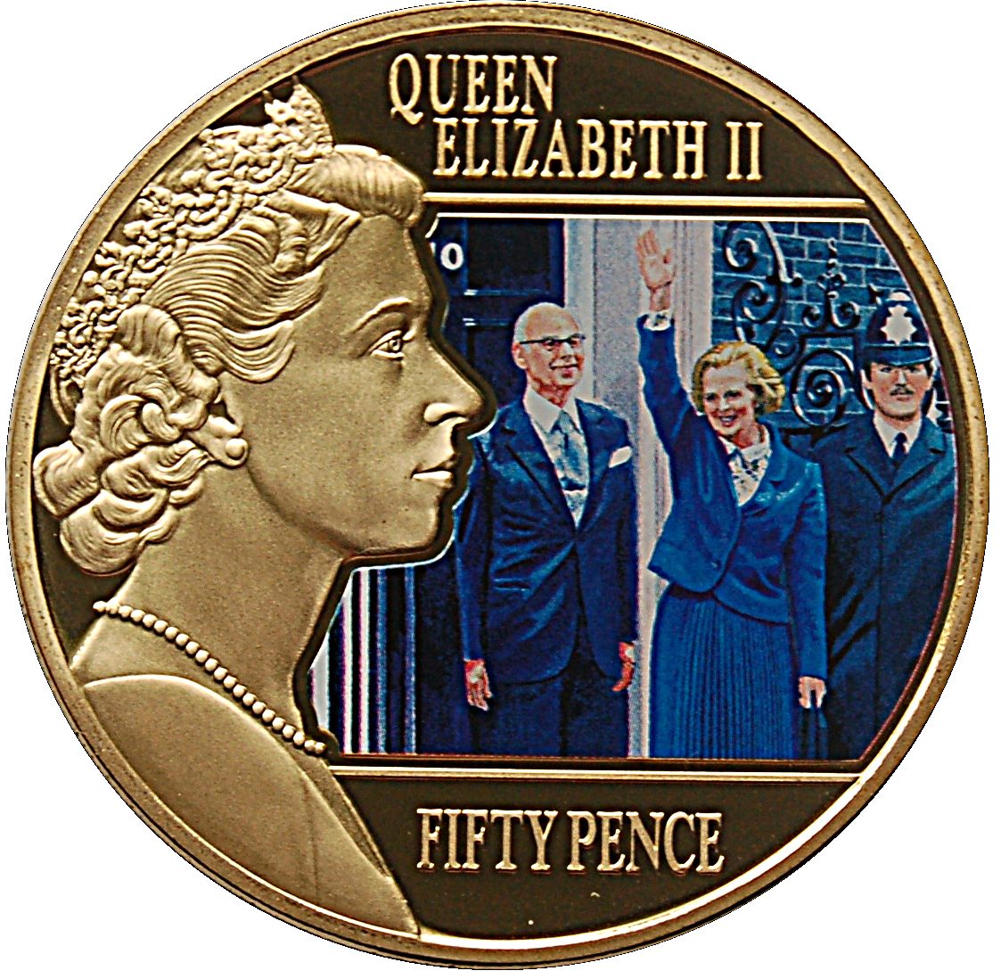 Jersey 50 Pence - Elizabeth II Margaret Thatcher