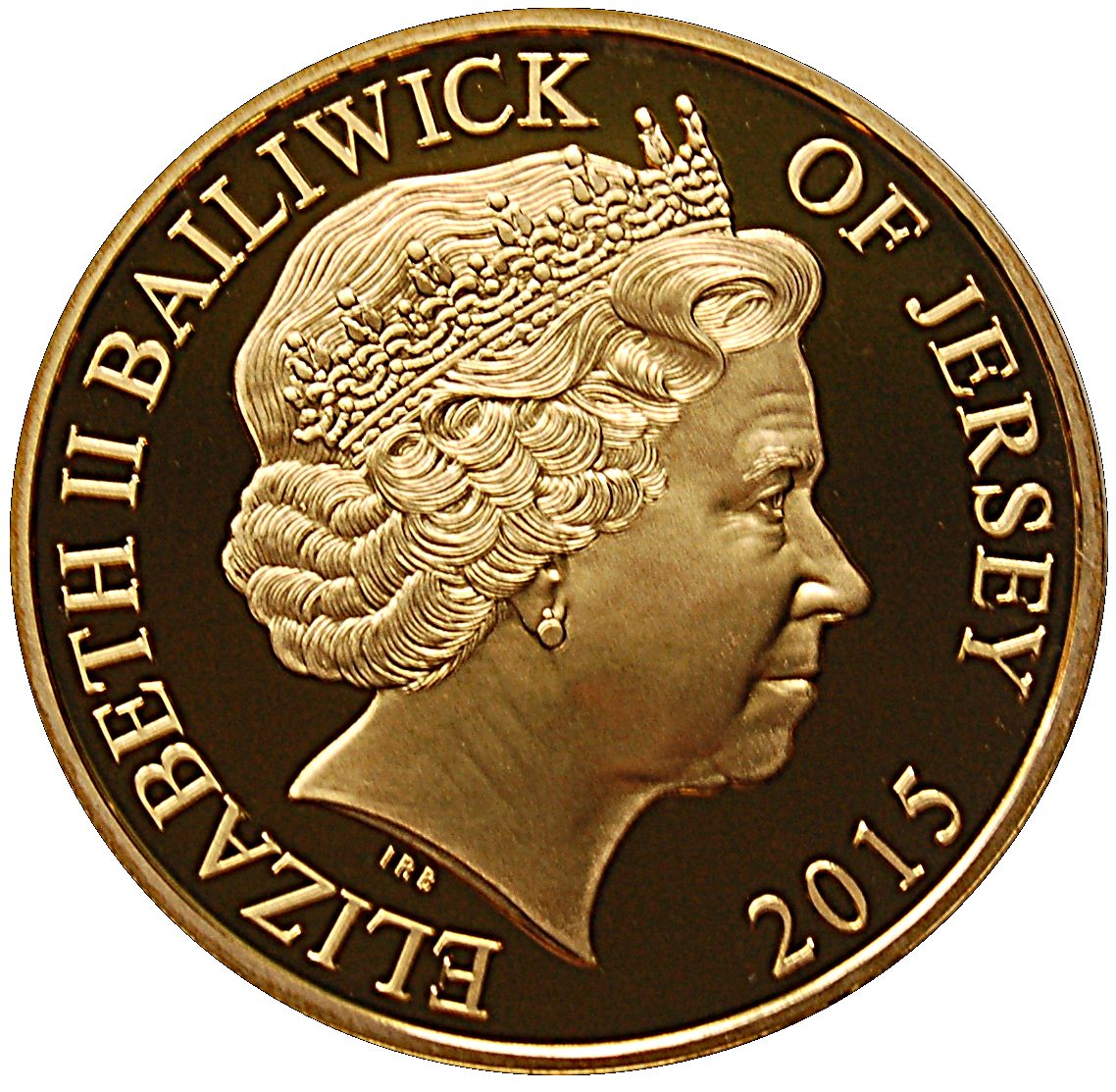 Jersey 50 Pence - Elizabeth II Trooping The Colour obverse