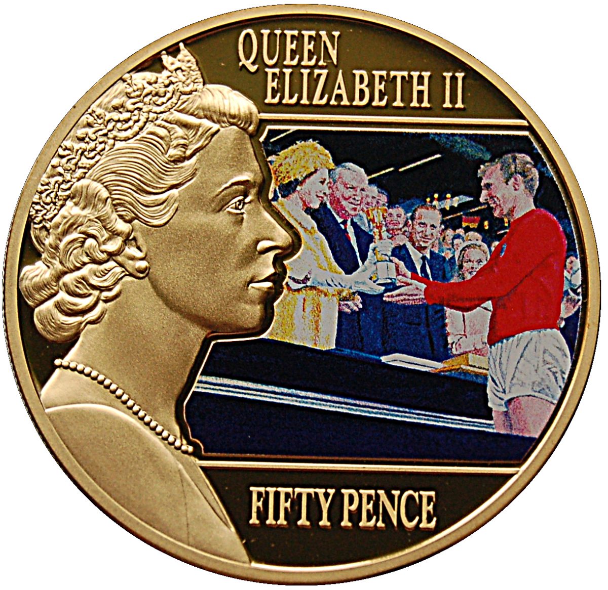 Guernsey 50 Pence - Elizabeth II The World Cup, 1966
