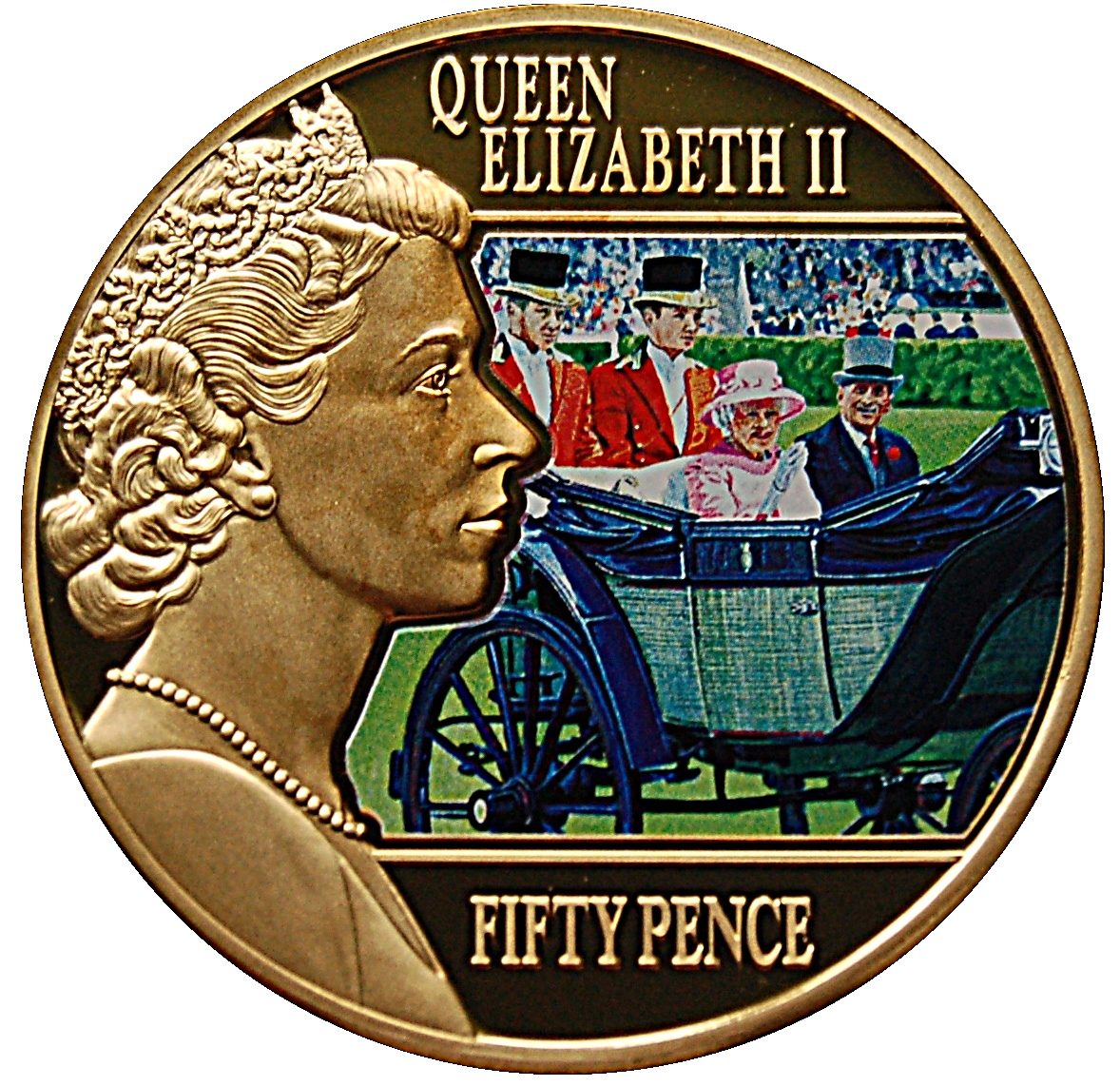 Guernsey 50 Pence - Elizabeth II Royal Ascot