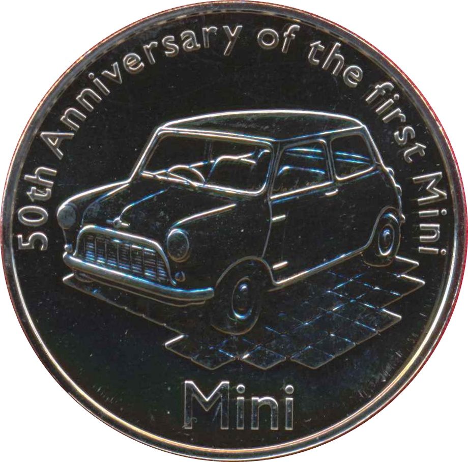 Alderney 5 Pounds - Elizabeth II Mini reverse