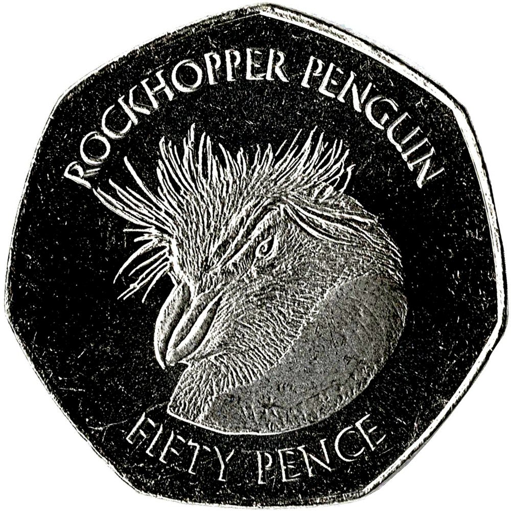 Falkland Islands 50 Pence - Elizabeth II Southern Rockhopper