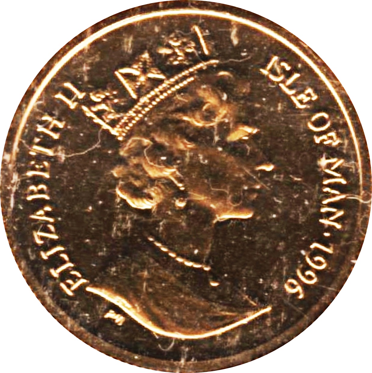 Isle of Man ⅒ Crown - Elizabeth II Burmese Cat obverse