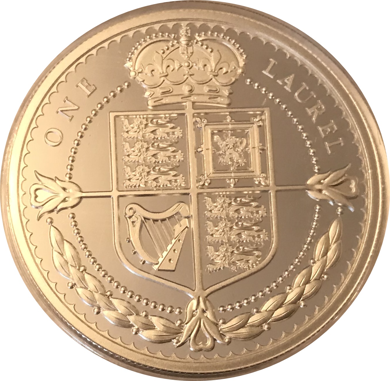 Tristan da Cunha 1 Laurel - Elizabeth II 400th anniversary of the Laurel issue; Silver