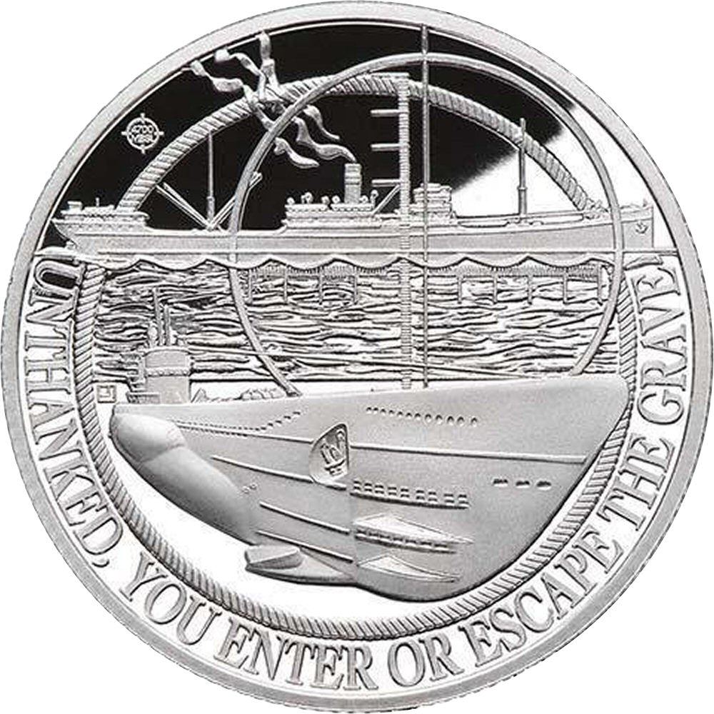 Gibraltar ½ Crown - Elizabeth II Battle of the Atlantic