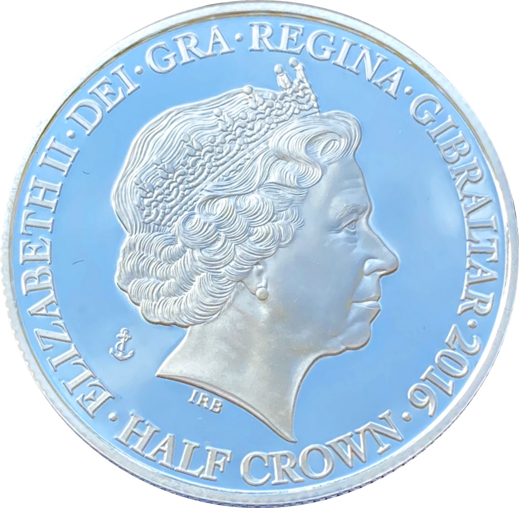 Gibraltar ½ Crown - Elizabeth II Battle of the Atlantic